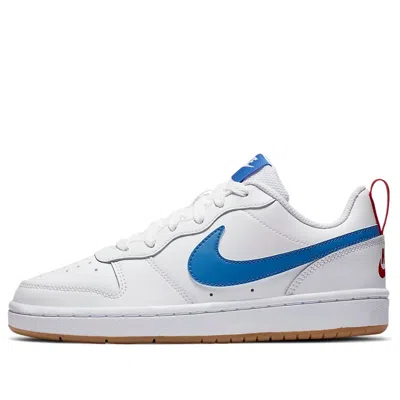 Nike (gs)  Court Borough Low 2 'white Blue Red'