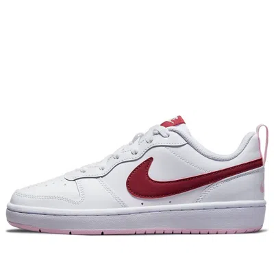 Nike (gs)  Court Borough Low 2 'white Dark Beetroot'