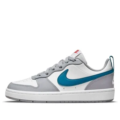 Nike (gs)  Court Borough Low 2 'white Light Smoke Grey Marina'