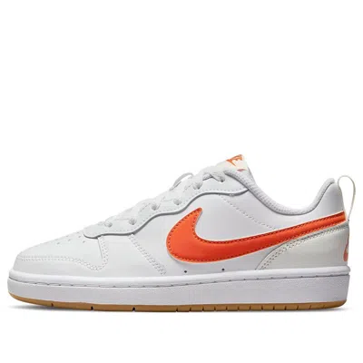 Nike (gs)  Court Borough Low 2 'white Orange'