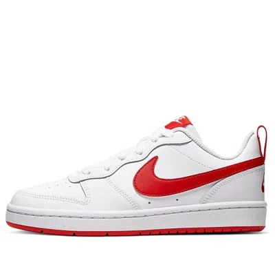 Nike (gs)  Court Borough Low 2 'white University Red'
