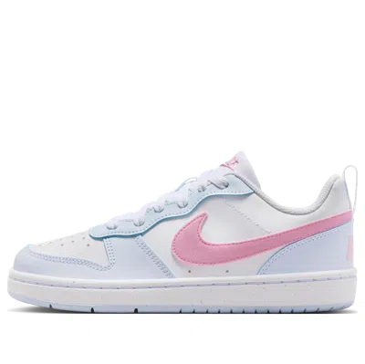 Nike (gs)  Court Borough Low Essential+ 'white Rising Pink' In Multi