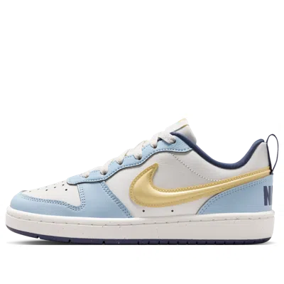Nike (gs)  Court Borough Low Recraft 'sail Soft Yellow Celestine Blue' In Multi