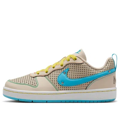 Nike (gs)  Court Borough Low Recraft 'sanddrift Phantom Opti Yellow Baltic Blue'