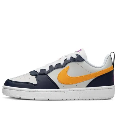 Nike (gs)  Court Borough Low Recraft 'white Navy Gold'