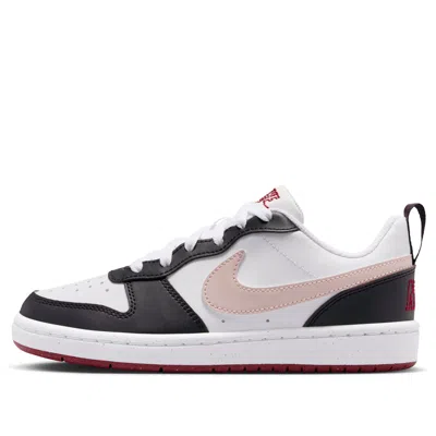 Nike (gs)  Court Borough Low Se 'white Black' In Pink