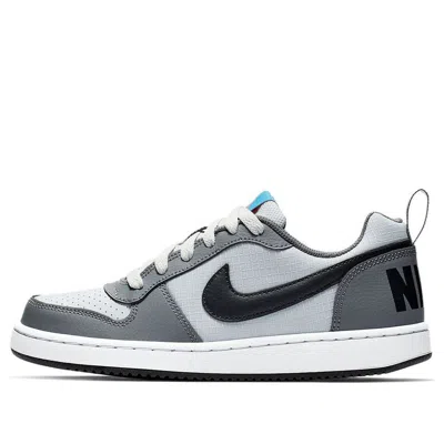 Nike (gs)  Court Borough Low Shoes Grey/black/blue
