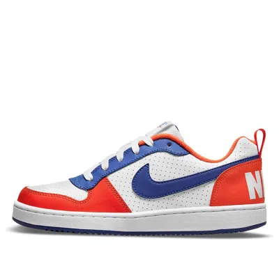 Nike (gs)  Court Borough Low 'white Blue Orange'