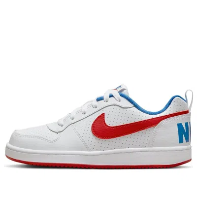 Nike (gs)  Court Borough Low 'white Blue Red'