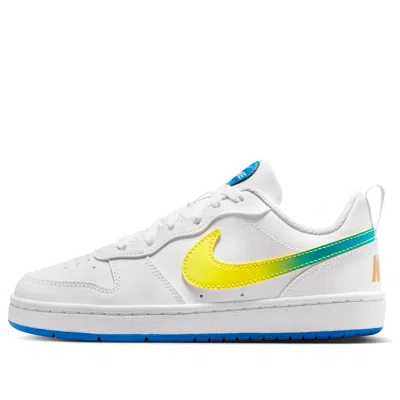 Nike (gs)  Court Borough Low 'white Soar Sonic Yellow'