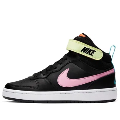 Nike (gs)  Court Borough Mid 2 'black Pink Blue Fury'