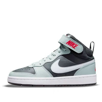 Nike (gs)  Court Borough Mid 2 'medium Ash Light Silver'
