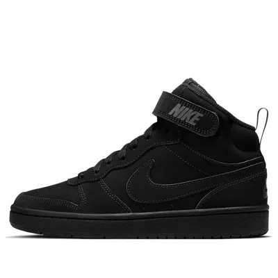 Nike (gs)  Court Borough Mid 2 'triple Black'