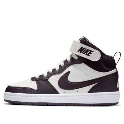 Nike (gs)  Court Borough Mid 2 'white Burgundy'