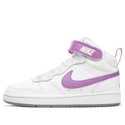 Nike (gs)  Court Borough Mid 2 'white Purple'