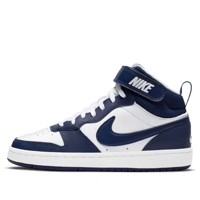 Nike (gs)  Court Borough Mid 2 'white Signal Blue'
