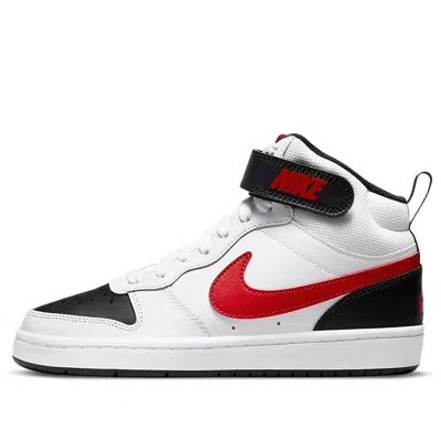 Nike (gs)  Court Borough Mid 2 'white University Red'