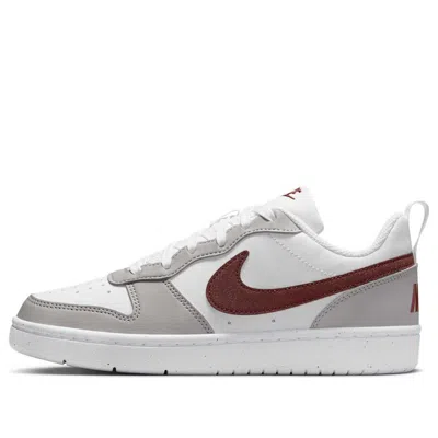 Nike (gs)  Court Borough Receaft 'white Dark Pony Iron Ore'