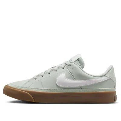 Nike (gs)  Court Legacy 'light Silver Gum Dark Brown White'