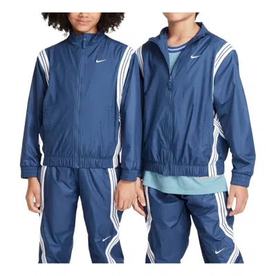Nike (gs)  Crossover Repel Basketball Jacket 'mystic Navy White' In Blue