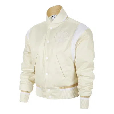 Nike (gs)  Culture Of Basketball Therma-fit Bomber Jacket 'coconut Milk' In White