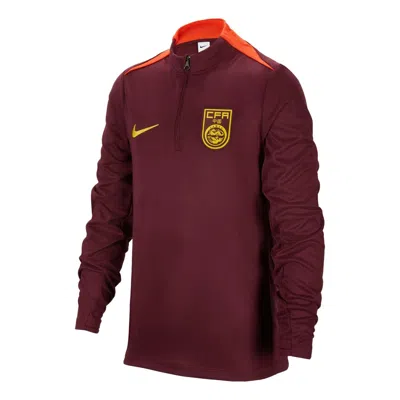Nike (gs)  Dri-fit China Team Academy Pro Football Training Top 'burgundy'