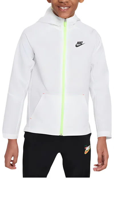 Nike (gs)  Dri-fit Logo Woven Jacket 'white'