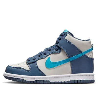 Nike (gs)  Dunk High 'light Bone Diffused Blue' In Multi