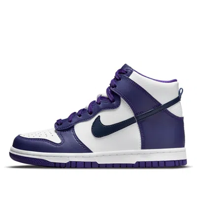 Nike (gs)  Dunk High 'white Midnight Navy'