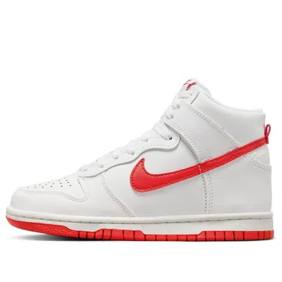 Nike (gs)  Dunk High 'white Track Red' In Multi