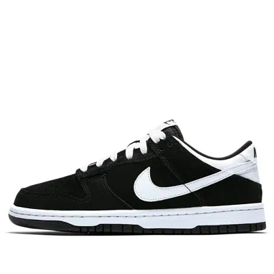 Nike (gs)  Dunk Low 'black White Swoosh'