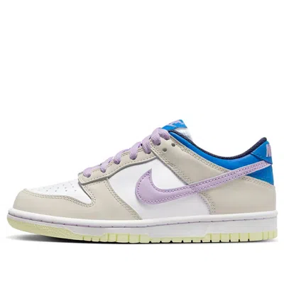 Nike (gs)  Dunk Low 'khaki Blue Pink' In Neutral
