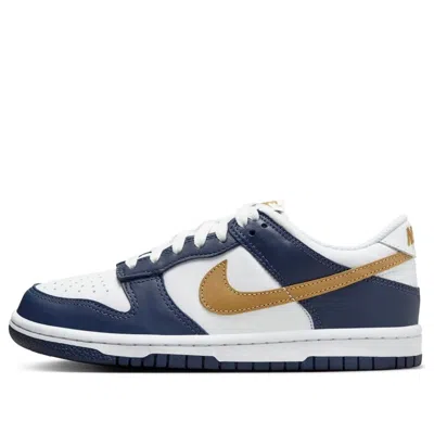 Nike (gs)  Dunk Low 'midnight Navy Wheat'