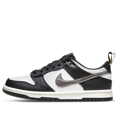 Nike (gs)  Dunk Low 'off Noir Metallic Pewter'