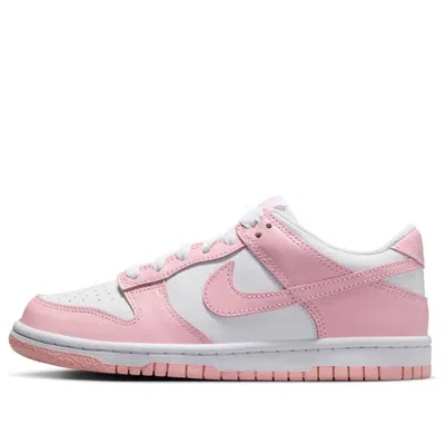 Nike (gs)  Dunk Low 'white Medium Soft Pink' In Multi