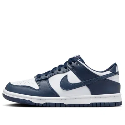 Nike (gs)  Dunk Low 'white Midnight Navy'
