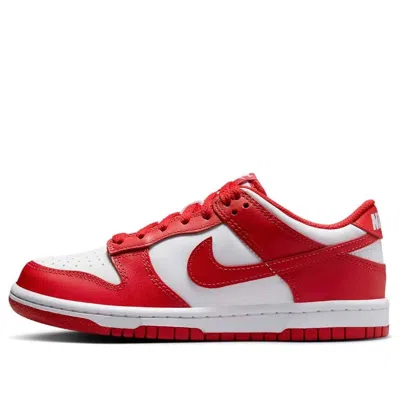 Nike (gs)  Dunk Low 'white University Red'