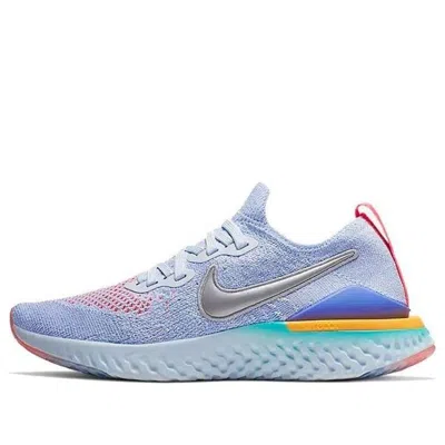 Nike (gs)  Epic React Flyknit 2 'aluminum' In Multi