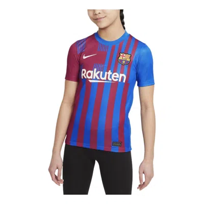 Nike (gs)  Fcb Ynk Df Stadium Stad Jersey Jsy Short Sleeve Ss Home Hm Soar In Multi