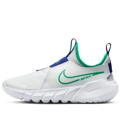 Nike (gs)  Flex Runner 2 'white Stadium Green'