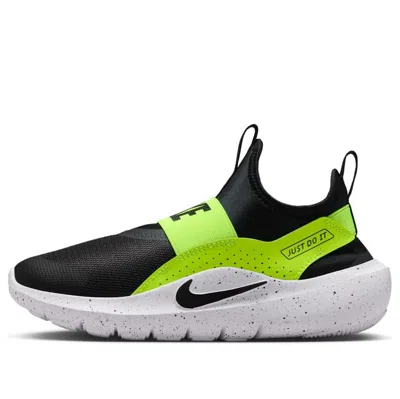 Nike (gs)  Flex Runner 4 'black Volt White' In Multi