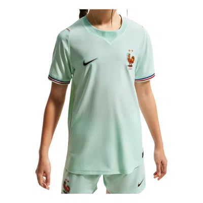 Nike (gs)  France National Team 2026 Stadium Away Dri-fit Soccer Jersey 'igloo Monarch' In Green