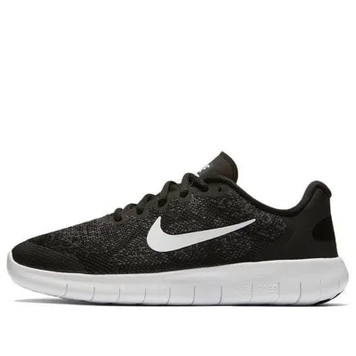 Nike (gs)  Free Rn 2017 'black Dark Grey'
