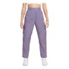 Nike (gs)  High Waisted Woven Cargo Pants 'daybreak' In Purple