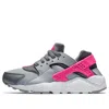 Nike (gs)  Huarache Run 'hyper Pink' In Gray