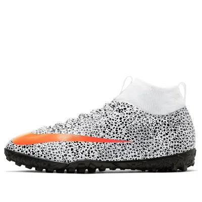 Nike (gs)  Jr. Mercurial Superfly 7 Academy Cr7 Safari Tf Turf 'black White Orange'
