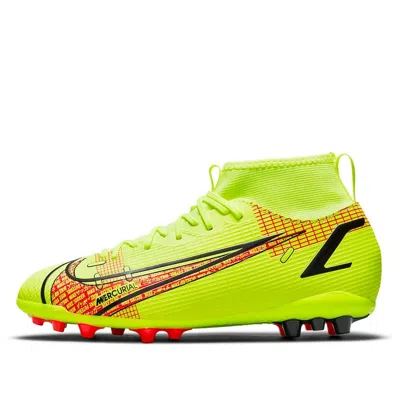 Nike (gs)  Jr Mercurial Superfly 8 Academy Ag Artificial Grass 'yellow Orange'