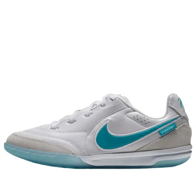 Nike (gs)  Jr. Tiempo Streetgato Ic Low 'white Dusty Cactus' In Neutral