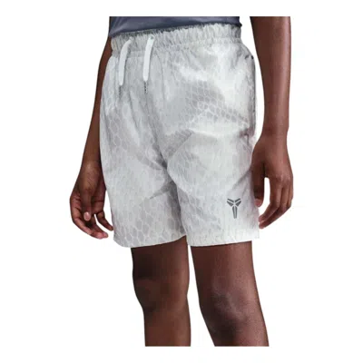 Nike (gs)  Kobe Lightweight Woven Basketball Shorts 'white Reflective Silver'