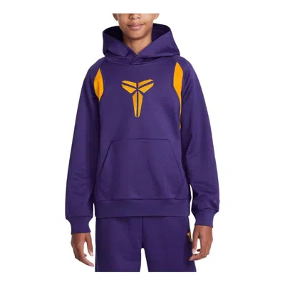 Nike (gs)  Kobe Therma-fit Pullover Hoodie 'court Purple Univesity Gold'